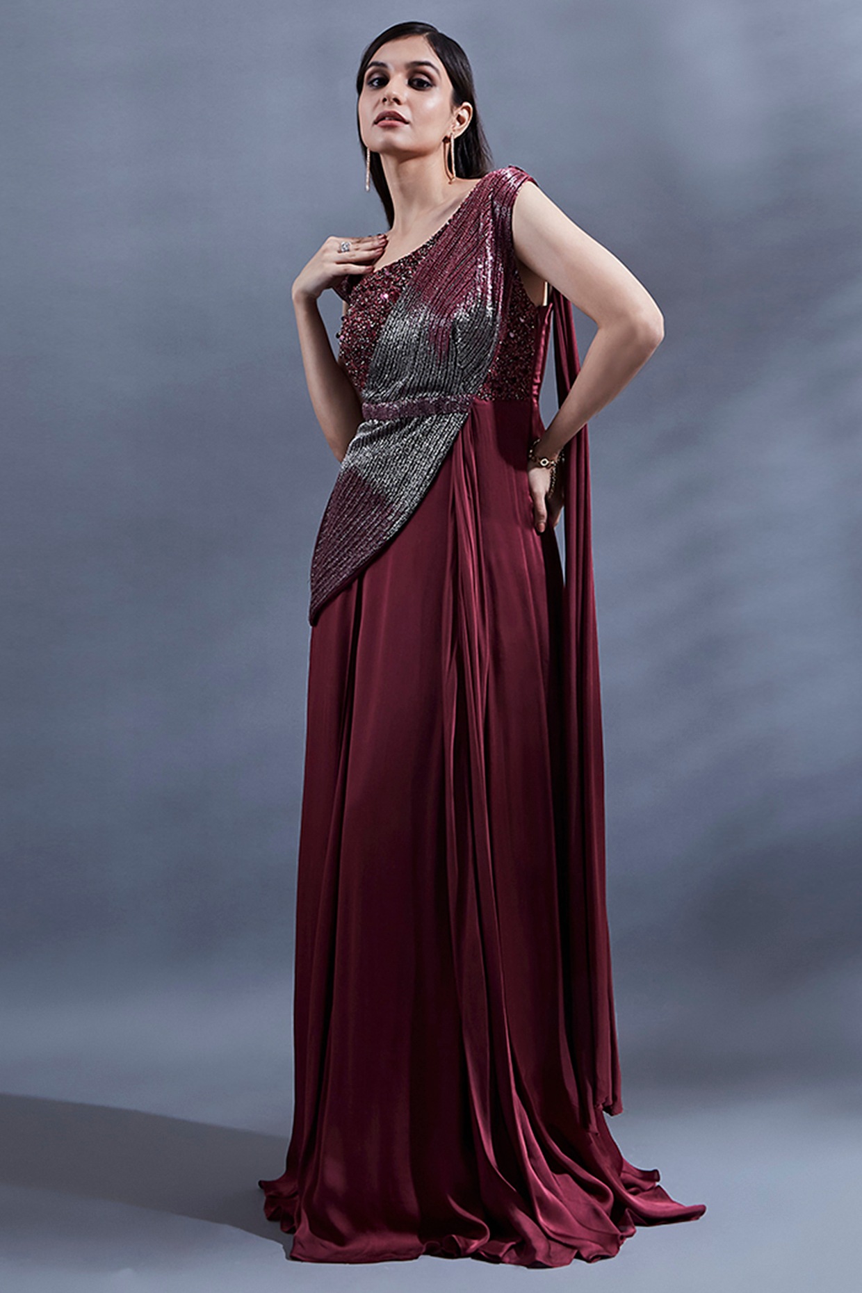 Khloris Saree Gown – Maison H